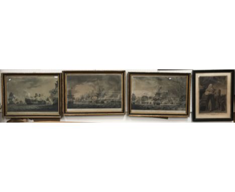 AFTER R DODD "The Admiral Earl Howe Commander in Chief, Admiral's Lord Graves and Lord Bridport, Commanders in the Van and th
