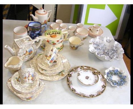 Various collectable ceramic ware, including Chessell Pottery 