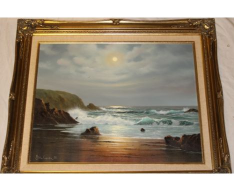 Peter Cosslett - oil on canvasA Cornish seascape, signed and dated '88, 15½" x 19" 