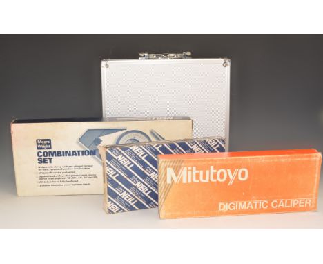 Box containing engineering tools, many boxed as new.