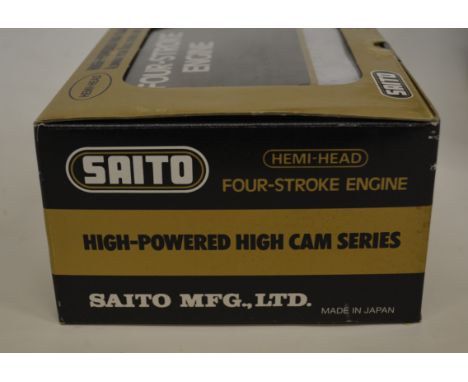 SAITO hemi head 4 stroke engine, FA-65 Golden GK Knight, new in box.