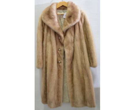Ladies full length mink coat, labelled Christian Dior original for Holt Renfrew & Co Limited.