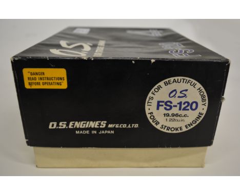 OS 4 stroke engine,  FS-120 19.96cc, 1.22cu.in, new in box.