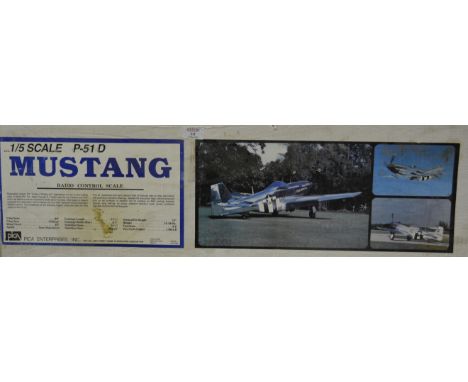 Pica 1/5 scale mustang R/C kit, 89" span for 16-30cc engines.