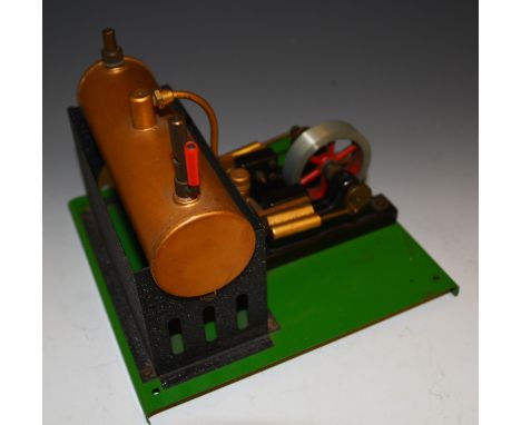 Merit Major twin cylinder stationary steam engine,with 
Multum Line  Shaft, both boxed.