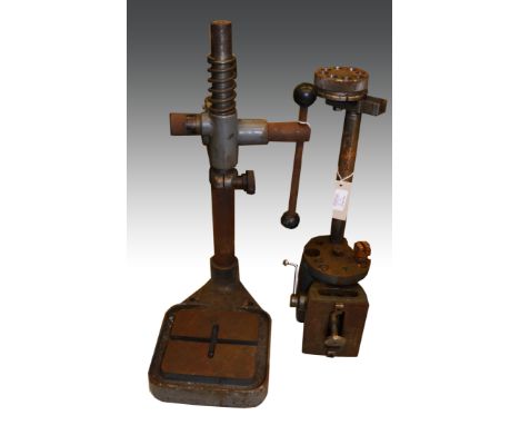 Black and Decker drill press stand and two other unidentified machine tools (3).