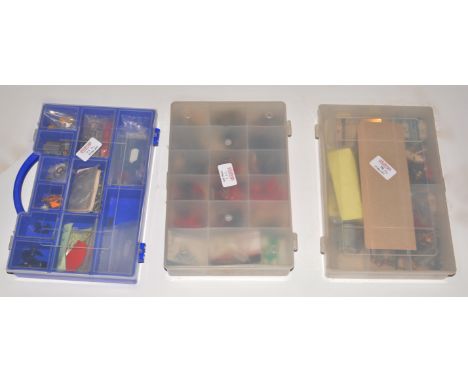 Three boxes Marine props, power shafts, UJs etc., trimming accessories.