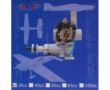 RCGF 45cc, 2 stroke, petrol engine, new in box.