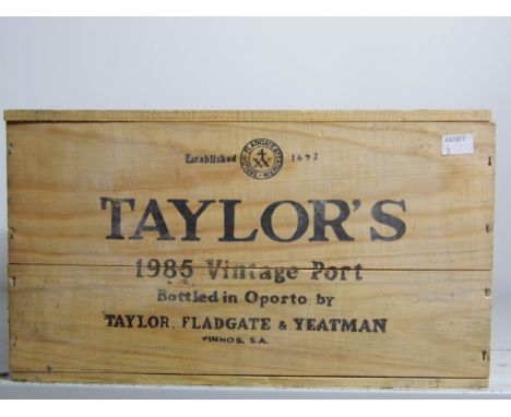 Taylor's Vintage Port 1985 12 bts OWC  Taylor's Vintage Port 1985 12 bts OWC 