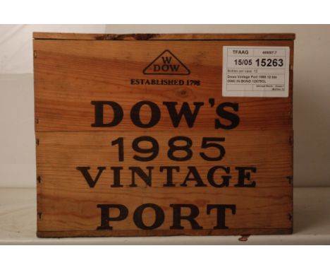 Dows Vintage Port 1985 12 bts OWC IN BOND  Dows Vintage Port 1985  12 bts OWC  IN BOND 