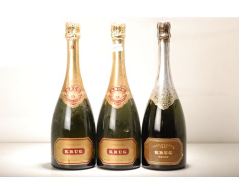 Champagne Krug Vintage 1982 1 bt Champagne Krug Brut NV 2 bts Above 3 bts  Champagne Krug Vintage 1982  1 bt   Champagne Krug