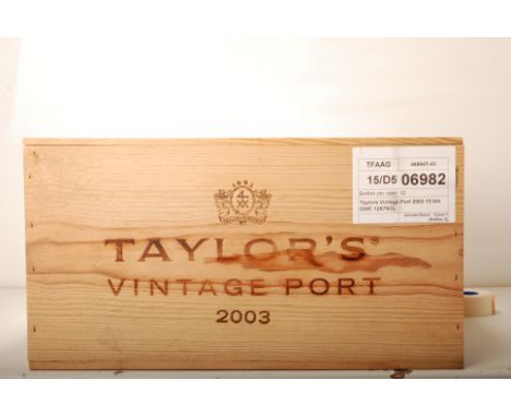 Taylors Vintage Port 2003 12 bts OWC  Taylors Vintage Port 2003  12 bts OWC 