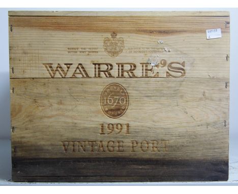 Warres Vintage Port 1991 12 bts OWC  Warres Vintage Port 1991 12 bts OWC 