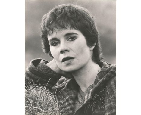 Actress Celia Imrie signed 10 x 8 inch black and white portrait photo. Good condition Est.