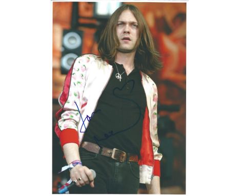 Singer Thomas Meighan signed 12x8 colour photo in excellent condition. Thomas Peter Meighan is an English singer and musician