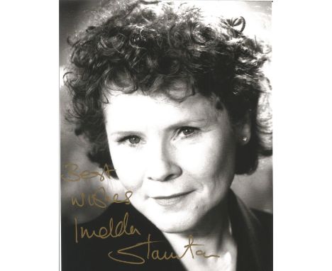Actress Imelda Staunton signed 10x8 black and white photo. Imelda Staunton was born on January 9, 1956, in Archway, London, E