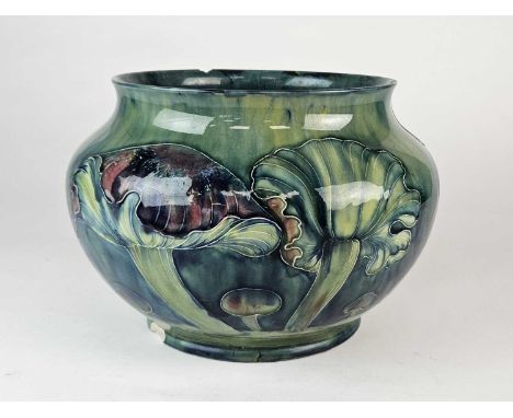 William Moorcroft for Liberty &amp; Co, a large 'Claremont' jardiniere or bowl, circa 1905, tublined with the toadstool mushr