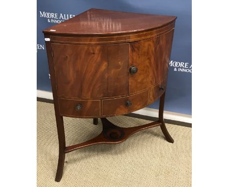 A mahogany side table, the plain top with moulded edge over three frieze drawers and shaped apron raised on cabriole legs to 