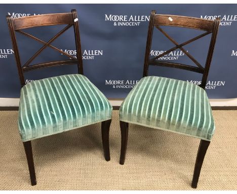 A selection of various 19th Century chairs, including a set of three mahogany dining chairs in the provincial Chippendale tas