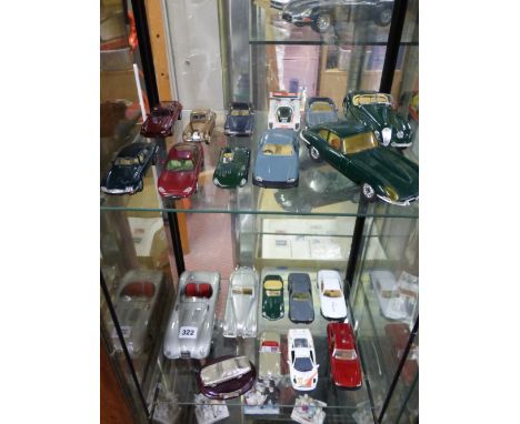 NINETEEN DIECAST MODEL JAGUAR CARS VARIOUS SCALES 1;19-1;40 INCLUDING CORGI, VITESSE, BURAGO ETC