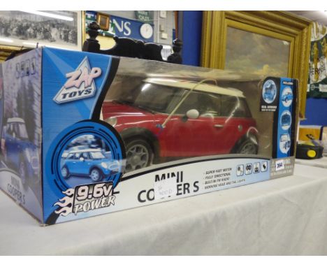 1:8 SCALE 9.6 REMOTE CONTROL RED MINI COOPER S MODEL CAR IN BOX