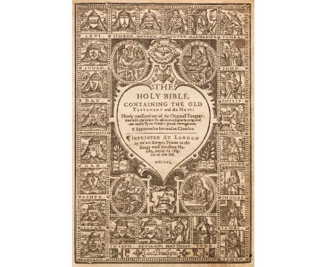Bible [English]. The Holy Bible, Containing the Old Testament and the New: Newly translated out of the Originall Tongues: and