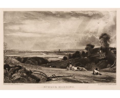 Constable (John). English Landscape Scenery, London: Henry G. Bohn, 1855, 40 mezzotint plates by David Lucas after Constable,