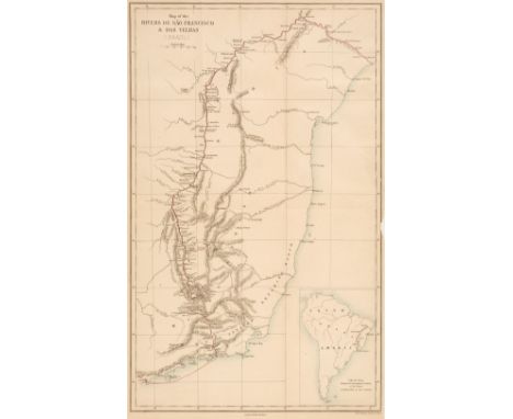 Burton (Richard F.) The Highlands of Brazil, 2 volumes, 1st edition, London: Tinsley Brothers, 1869, wood-engraved frontispie