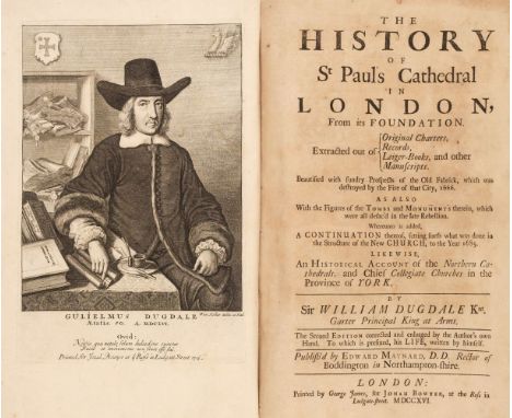 Dugdale (Sir William). The History of St Paul's Cathedral in London, from its foundation. Extracted out of Original Charters,