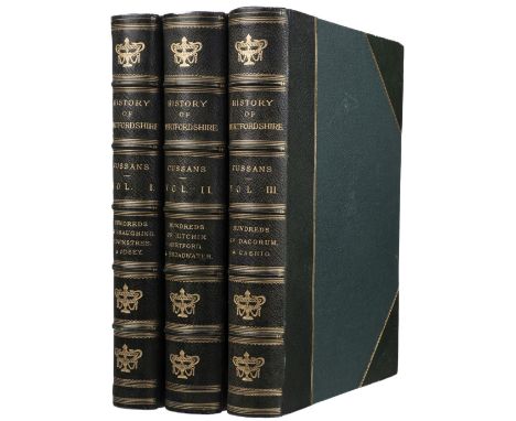 Cussans (John Edwin). History of Hertfordshire, containing an Account of the Descents of the various Manors; Pedigrees of Fam