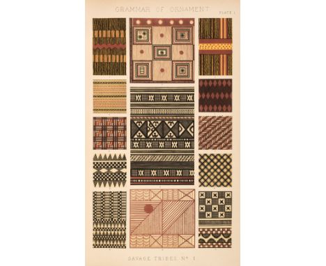 Jones (Owen). The Grammar of Ornament, illustrated by examples from various styles of ornament, drawn on stone by F. Bedford,