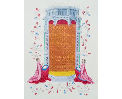Shaw (Henry). Dresses and Decorations of the Middle Ages, 2 volumes in one, London: William Pickering, 1843, pictorial and pr