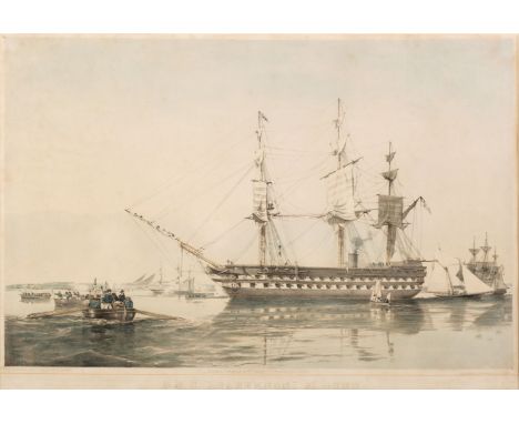 * Dutton (Thomas Goldsworth). H. M. S. Agamemnon 91 Guns, published by Wm. Foster, printed by Day &amp; Son, circa 1855, lith