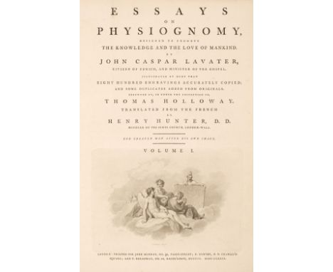 Lavater (John Caspar). Essays on Physiognomy, designed to promote the knowledge and the love of mankind, translated from the 