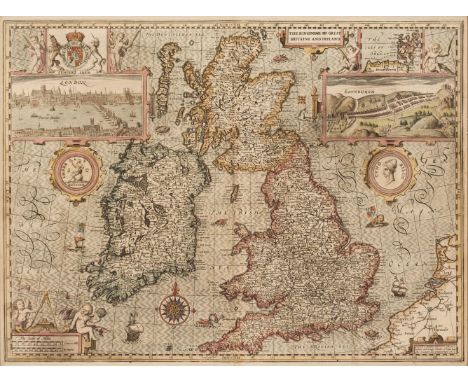 * British Isles. Speed (John), The Kingdome of Great Britaine and Ireland, John Sudbury &amp; George Humble, circa 1627, hand