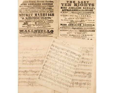 Mrs. Alfred Shaw (née Mary Postans). An archive of printed and engraved music relating to the operatic contralto Mrs. Alfred 