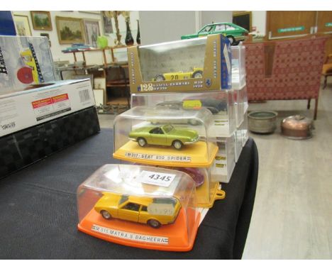 Twelve cased diecast cars including Solido, Brumm and Pilen and one unboxed Solido example (13)