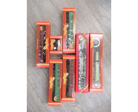 Two boxed Hornby 00 gauge locomotives and tenders to include R.066 L.M.S. 4-6-2 'Duchess Of Sutherland' and R.374 S.R. Battle