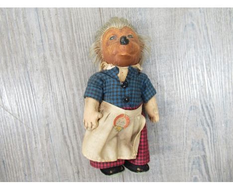 A 1950's Steiff "Micki" hedgehog with paper label 