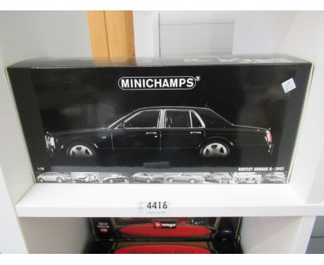 A boxed Minchamps 1:18 scale diecast Bentley Arnage R.2002