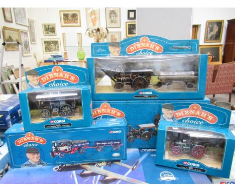 Five boxed Corgi limited edition Dibnah's Choice diecast vehicles to include CC20101 Fowler B6 Road Loco, Low Loader &amp; Bo