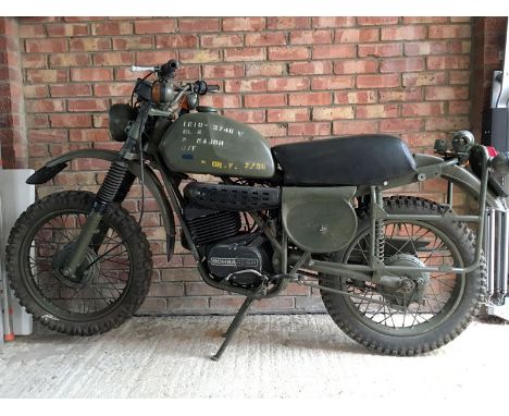 1980 Bombardier Can-Am Military- UK Army 250 single 2 stroke military motorcycle- Will need recommissioning- Original and unr