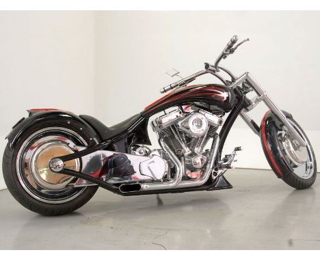 2005 Harley Davidson Custom 'Darth Vader'- Built by Jessie Mace of Motorcycle Works- 1340 Harley Davidson Diamond Cut Evo eng