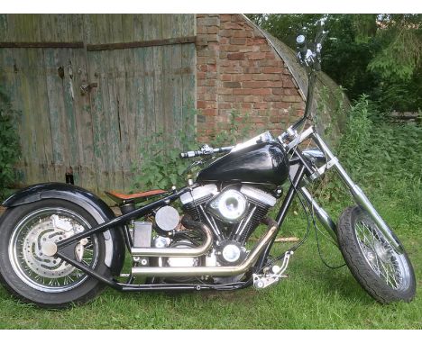 2001 Harley Davidson Custom- 1340 FXR Harley Davidson Evo engine and gearbox- Hard Tail Custom frame- Wide Glide forks and cu