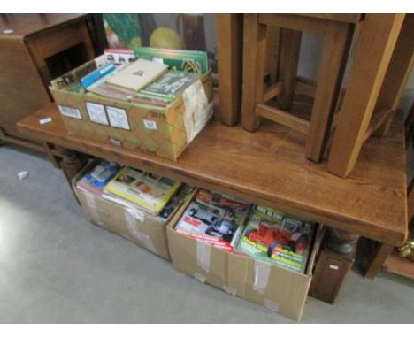 3 boxes of Farming and tractor books, magazines, brochures etc