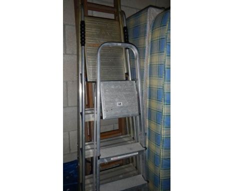 A ladder and 2 step ladders
