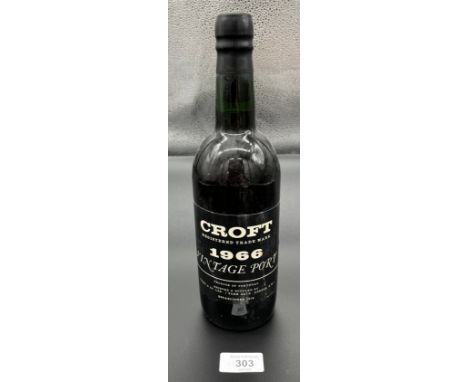 A Bottling of Croft 1966 Vintage Port. Sealed. 