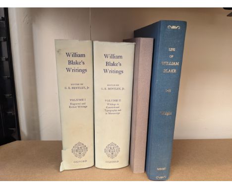 Bentley, G.E. (ed).: William Blake's Writings. 2 vols. with Bentley, G.E . A Blake Bibliography. University of Minnesota Pres
