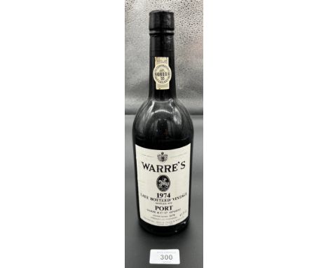 A Bottling of Warre's 1974 Late bottled Vintage Port. Bottled 1978. 75cl. Sealed. 