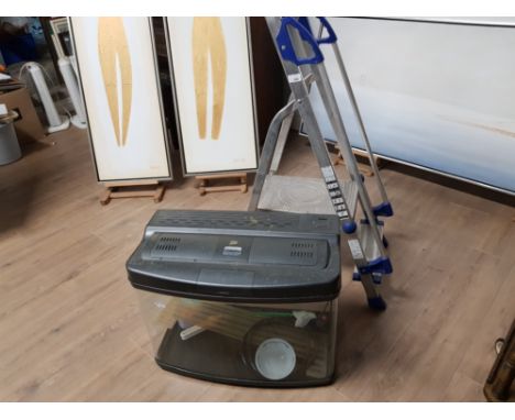 ALUMINIUM STEP LADDERS AND FISH TANK